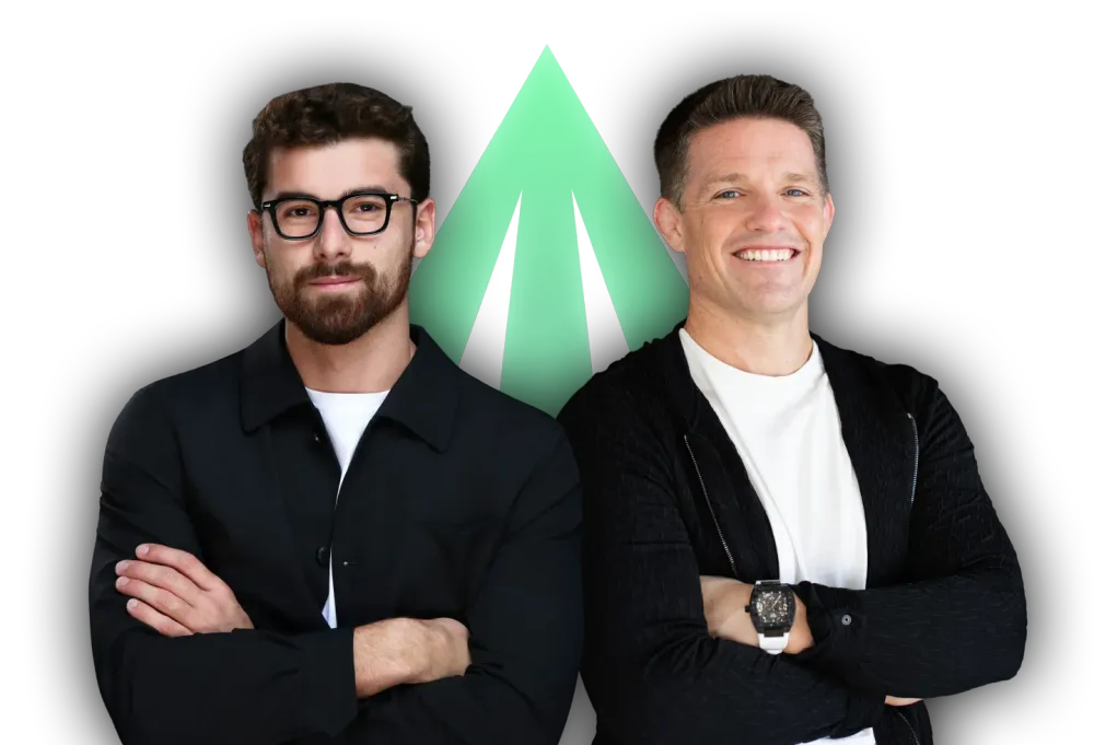 Iman Gadzhi and Russell Brunson, hosts of the Side Hustle Summit